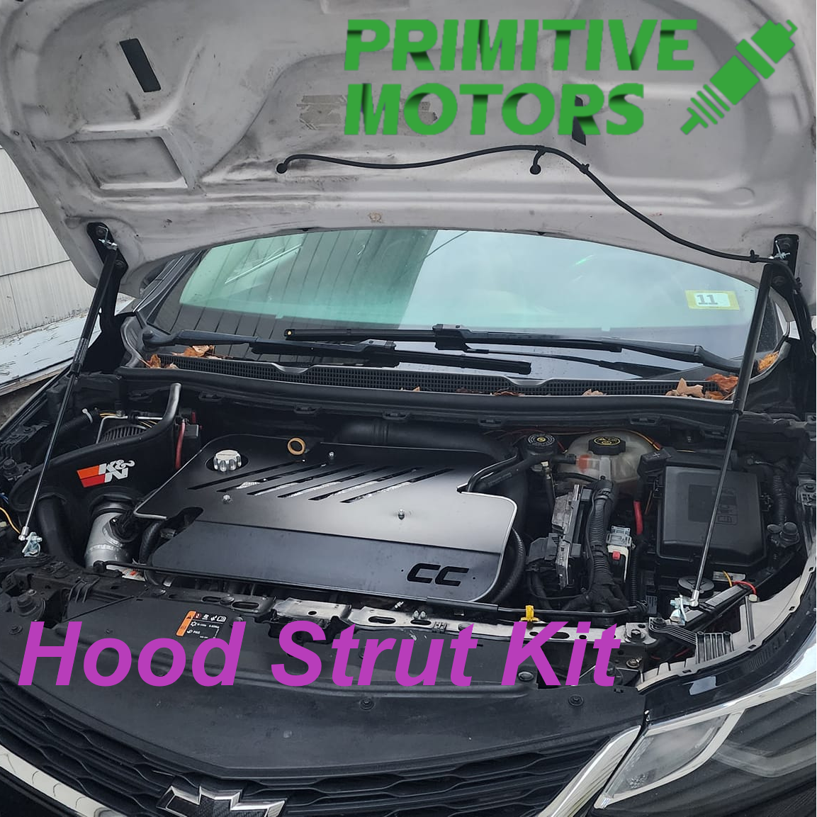 Primitive Motors Chevy Cruze Hood Struts for 16-19