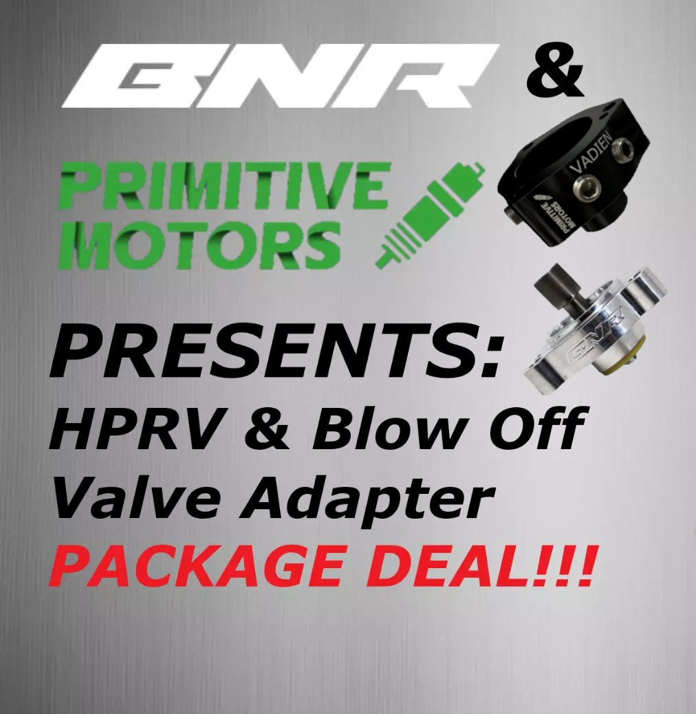 BNR HPRV & Primitive Motors BOV ADAPTER Blow Off Valve Package Deal: 1.4T Cruze