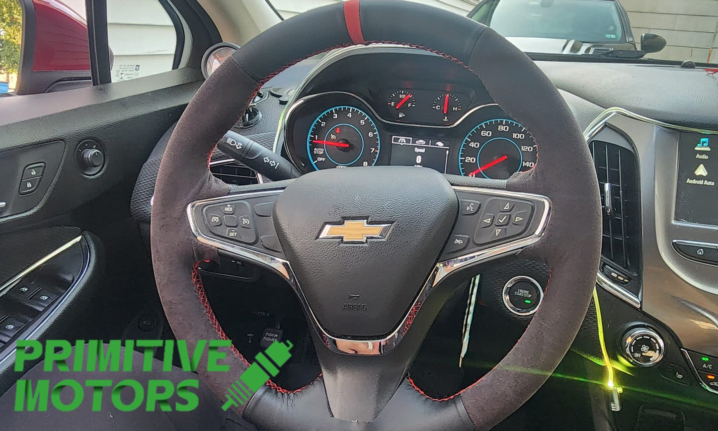 Steering Wheel Cover Custom Sew on Gen 2 Cruze